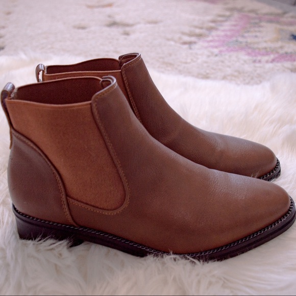 Asos real leather brown caramel Chelsea boots - Picture 3 of 3